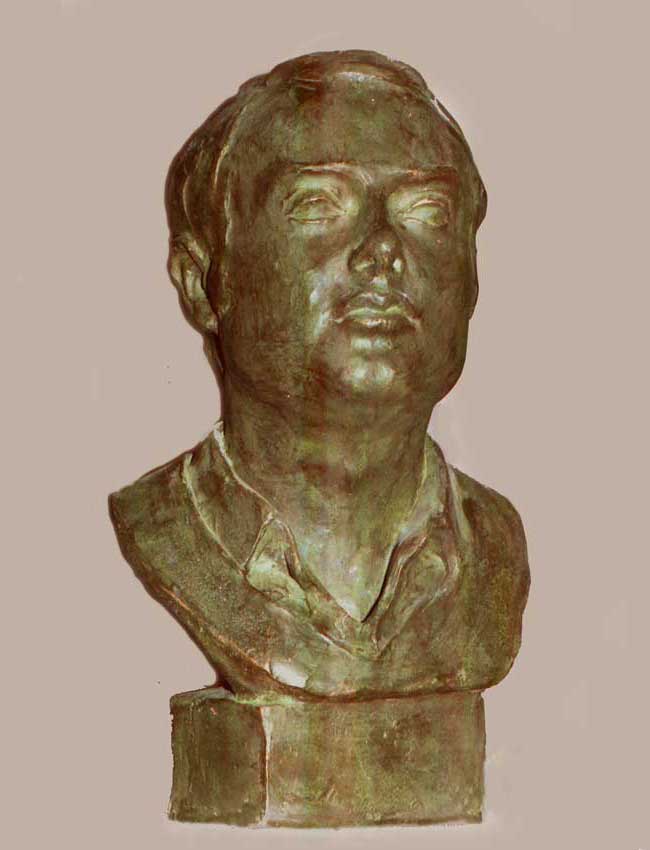 Diego Marquez-Bronze bust of the sculptor Manuel Domínguez