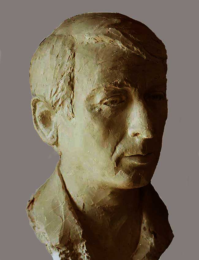 Manuel Herrador- Bronze bust of the sculptor Manuel Domínguez