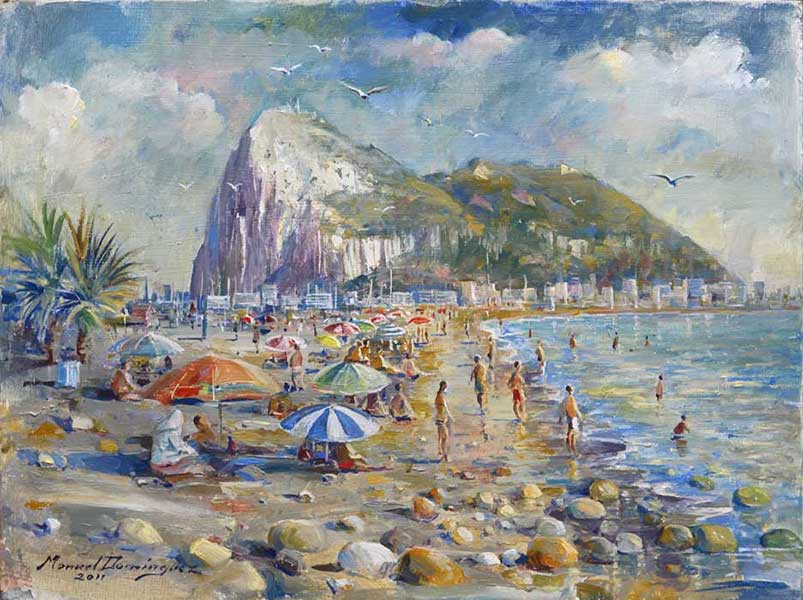 Gibraltar. oil painting 31