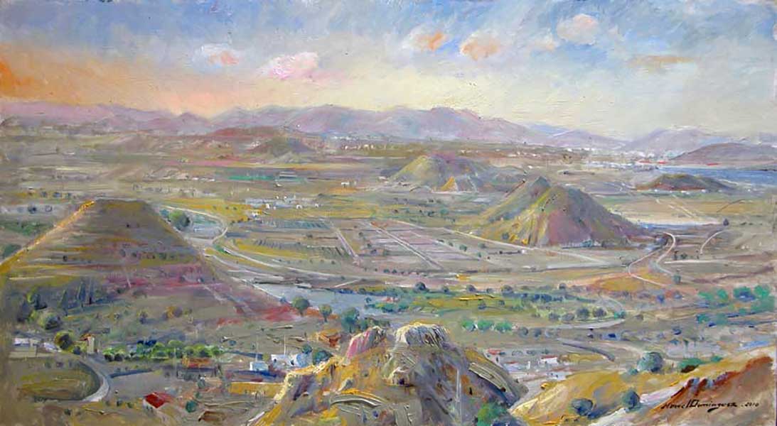 View of Mojacar. oil painting 37