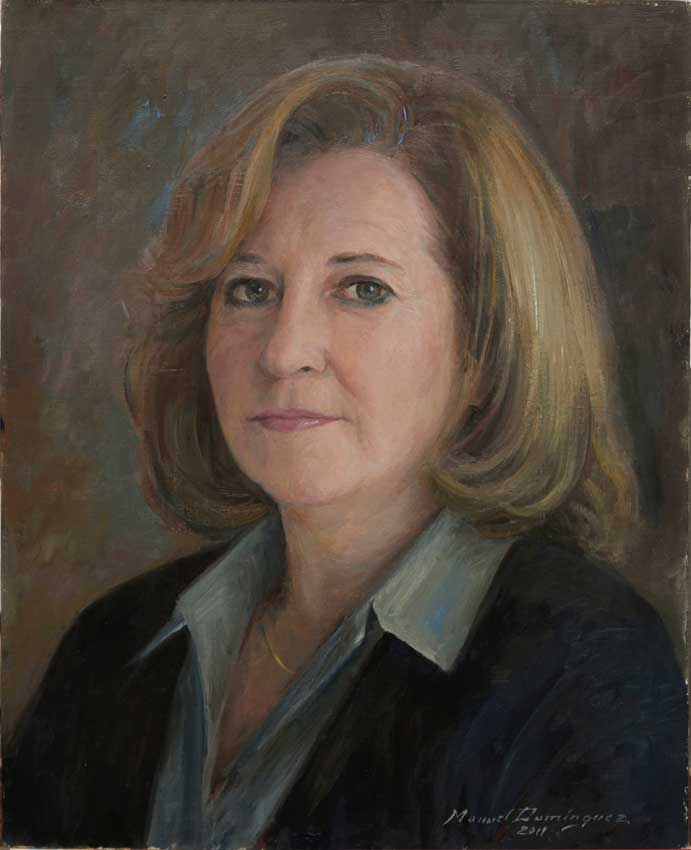 Oil portrait. Manuel Domínguez 26