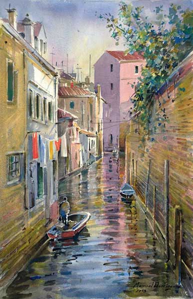 Watercolor. Venice 14