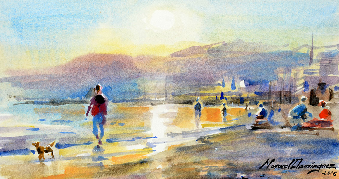 Watercolor 57 Beach