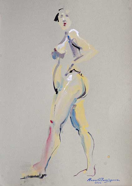 Nude. Watercolor 11