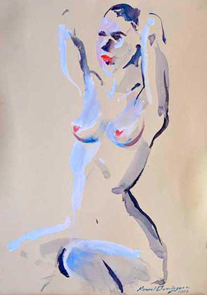 Nude 55  watercolor.