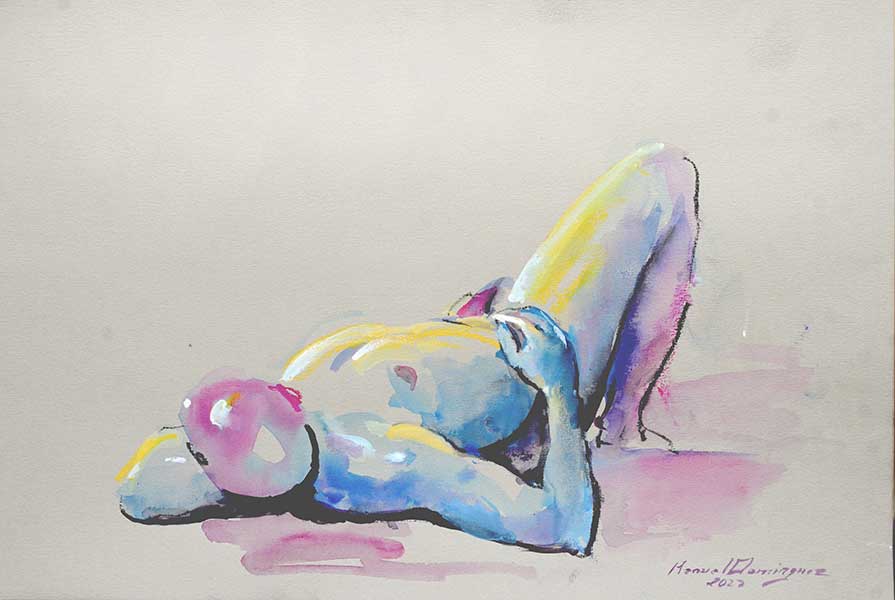 Watercolor. nude 57