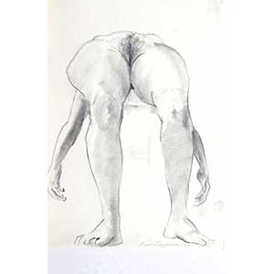 Desnudo femenino a sepia