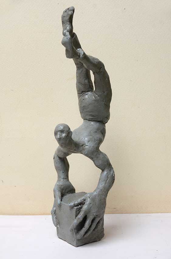 Bronze sculpture by Manuel Domínguez- The Acrobat