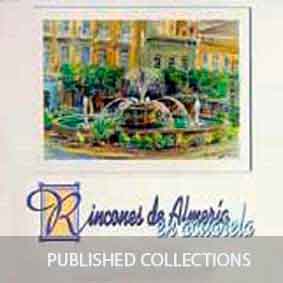 Collections of plates with reproductions of paintings and drawings by Manuel Domínguez published by La Voz de Almería