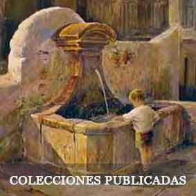 Colecciones de láminas con reproducciones de pinturas y dibujos de Manuel Domínguez publicadas por La Voz de Almería.