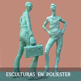 Galería de esculturas de poliester