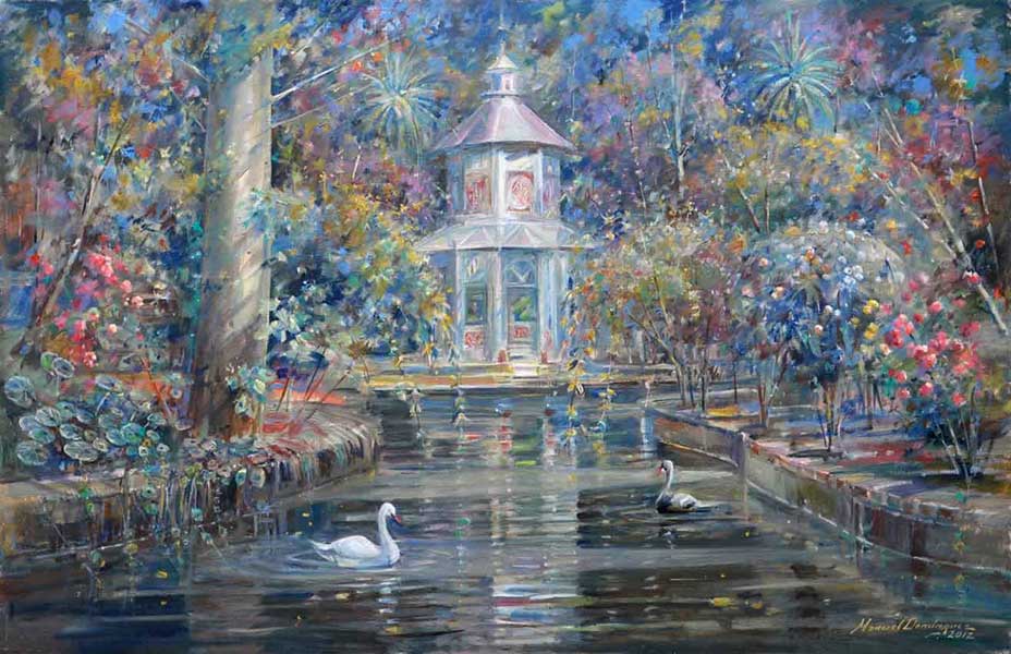 Garden of Aranjuez. oil painting 34