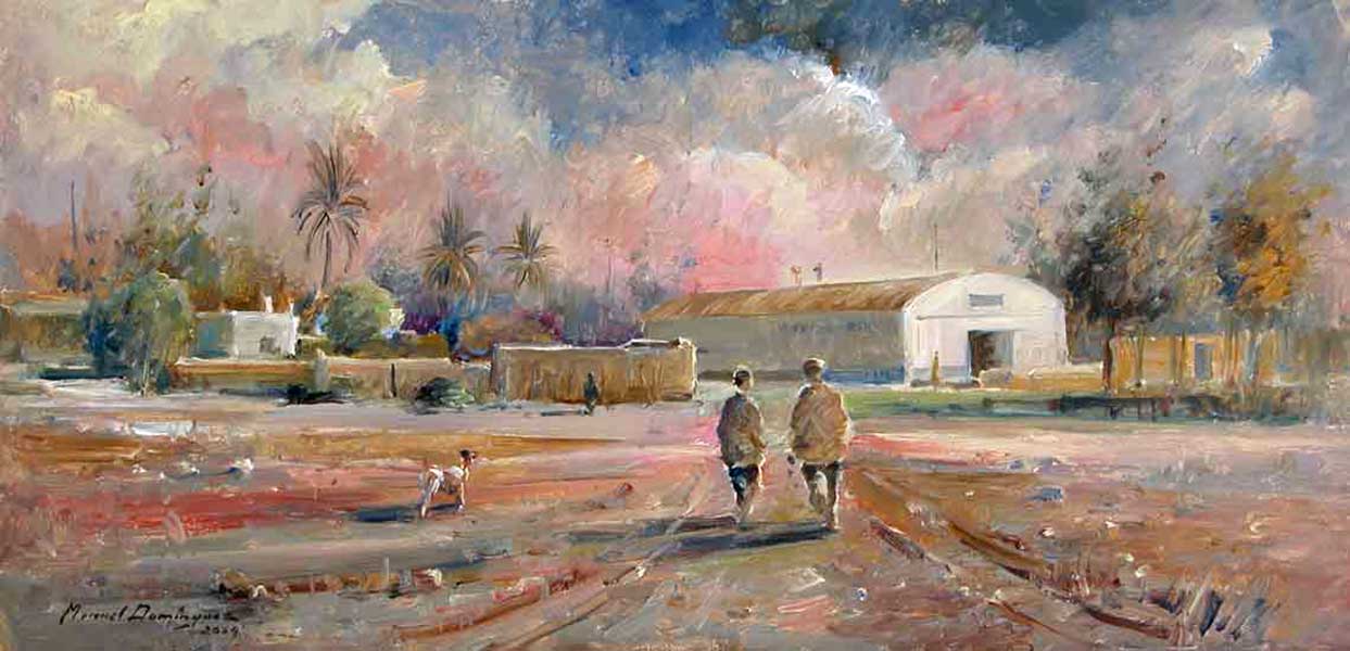 óleo de Manuel Domínguez-Paseo en la vega