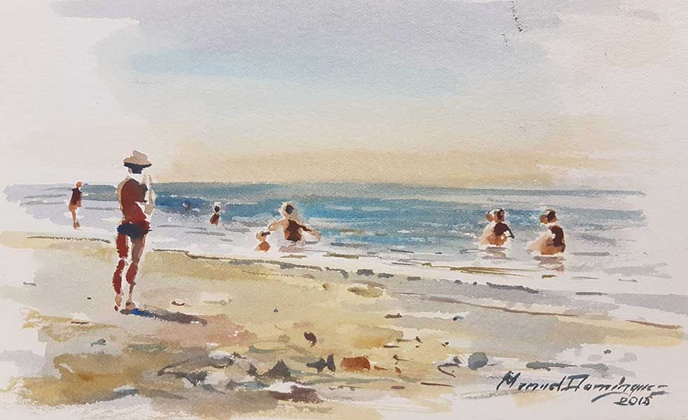 Sketches on the beach