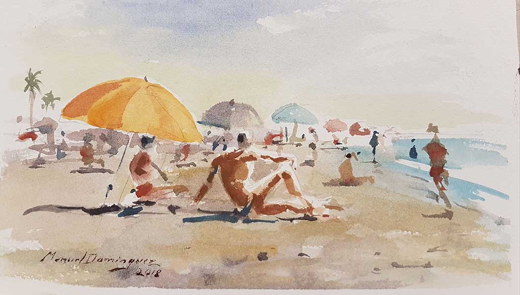 Sketches on the beach