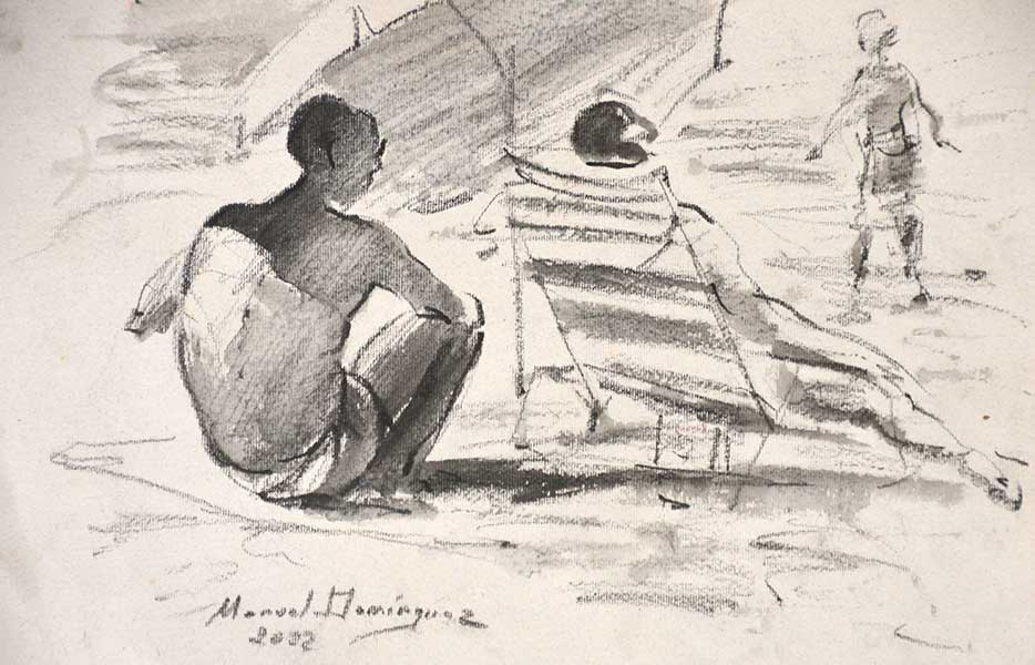 sketches on the beach- 32