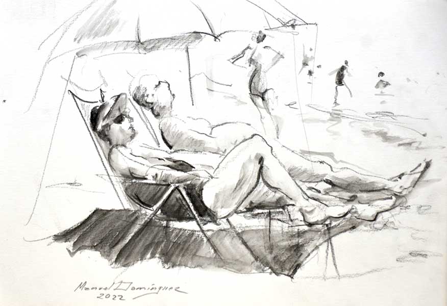 Sketches on the beach 35
