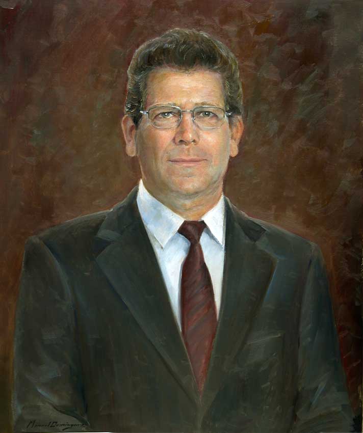 Oil portrait. Manuel Domínguez 16