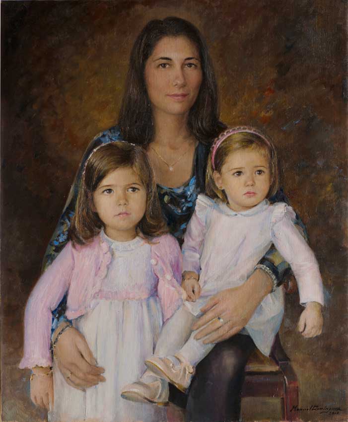 Oil portrait. Manuel Domínguez 17