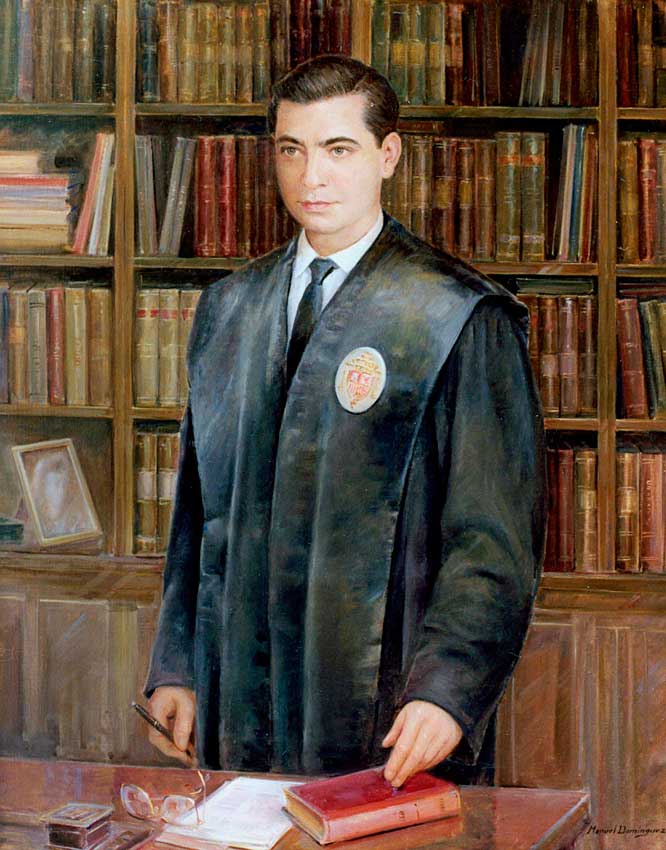 Oil portrait. Manuel Domínguez
