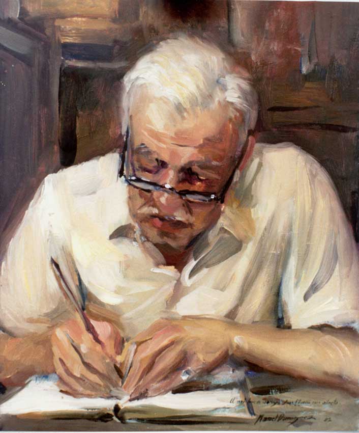 Oil portrait. Manuel Domínguez 4