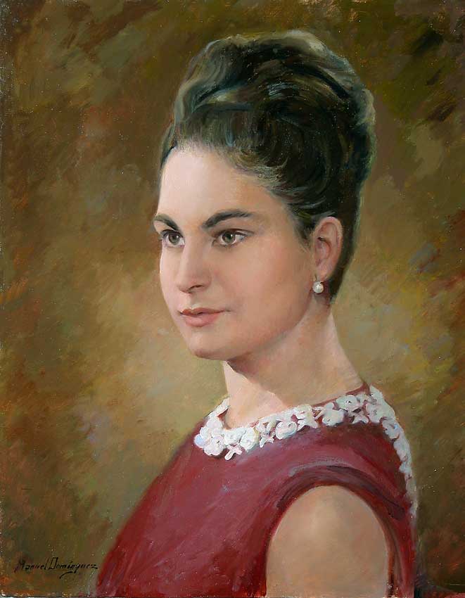 Oil portrait. Manuel Domínguez 44