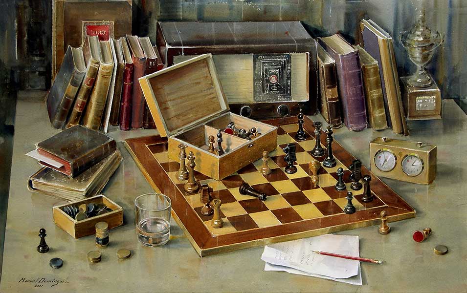 Watercolor by Manuel Domínguez-Chess