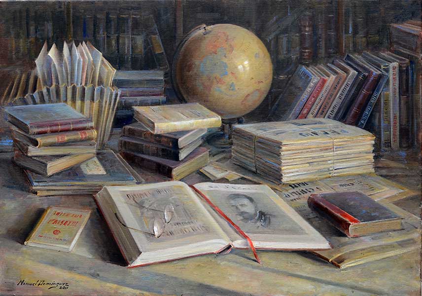  The Sphere, oil painting by Manuel Domínguez